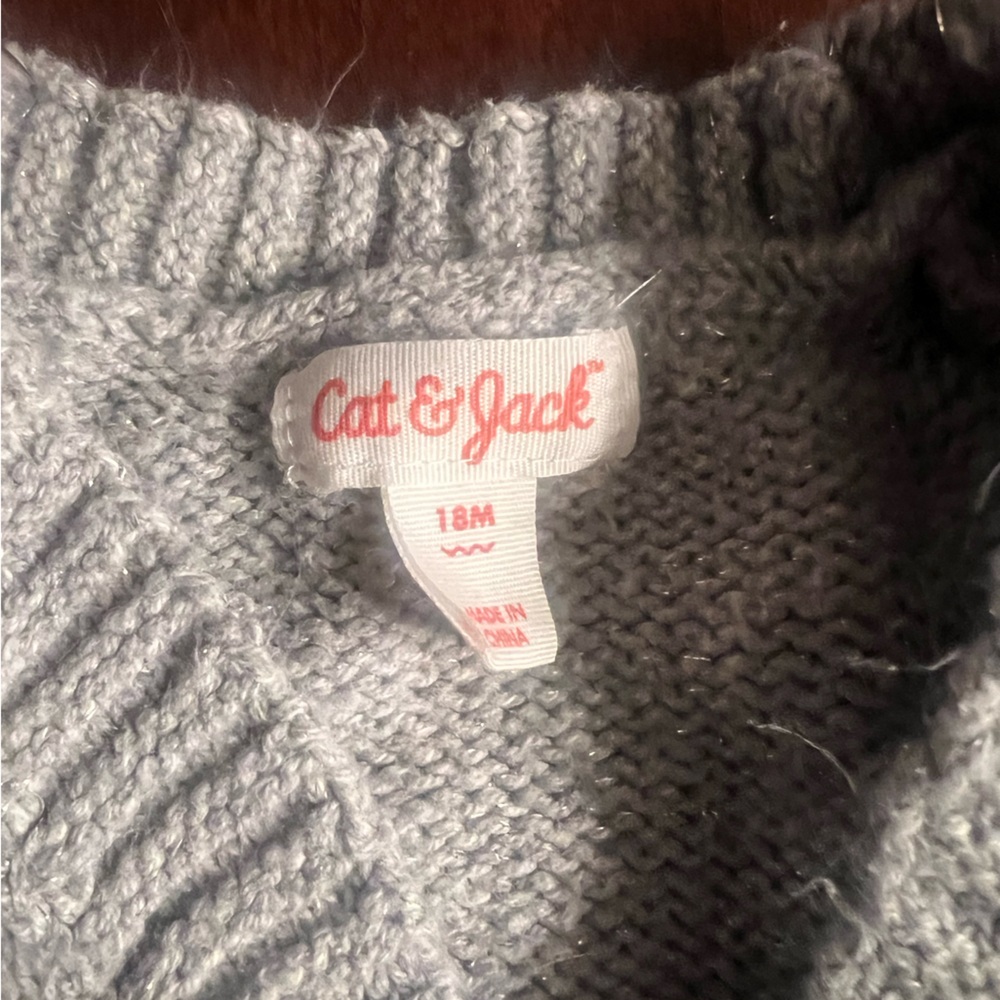 Cat and Jack Toddler Girls sweater size 18 months - Picture 2 of 3